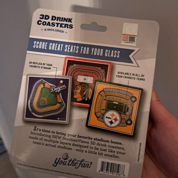 Set of two 3D University of Michigan Coasters - Picture 3 of 3